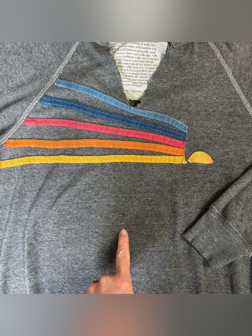 Aviator Nation sweatshirt - Size Small *Flawed* - Picture 6 of 7